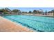 Large outdoor swimming pool with clear blue water, lounge chairs, and poolside amenities at 1218 Spoonbill Landings Cir, Bradenton, FL 34209