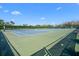 Well-maintained tennis courts with a scenic view of surrounding foliage at 1218 Spoonbill Landings Cir, Bradenton, FL 34209