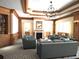 Relaxing living room with wood paneling, fireplace, and cozy seating for comfortable living at 35 Watergate Dr # 1103, Sarasota, FL 34236