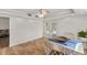 Cozy dining area with tiled floors and backyard access with pool view at 3809 21St W Ave, Bradenton, FL 34205