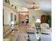 Bright living room featuring high ceilings and comfortable seating arrangement at 3818 Sun Eagle Ln, Bradenton, FL 34210