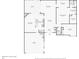 Detailed floor plan layout showcasing room dimensions, including kitchen, living room and bedrooms at 3880 Wilshire Cir # 28, Sarasota, FL 34238