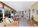 Bright sun room with comfortable wicker furniture, large windows, and seamless access to the outdoors at 4304 14Th E St, Ellenton, FL 34222