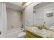 Bathroom featuring bath tub, vanity and neutral colors at 5019 Village Gardens Dr # 31, Sarasota, FL 34234