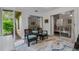 Relaxing sunroom showcasing stylish wicker seating, sliding doors providing seamless access to other rooms and the outdoors at 5019 Village Gardens Dr # 31, Sarasota, FL 34234