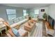 Stylishly staged living room with comfortable seating and bright natural light at 8219 Drew St, Englewood, FL 34224