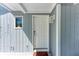 Close up of a simple front door at 8270 Manasota Key Rd, Englewood, FL 34223