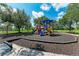 Colorful playground with slides, swings, and a secure, cushioned surface for safety at 9767 50Th Street E Cir, Parrish, FL 34219
