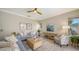 Cozy living room with large windows and modern décor at 129 Wayforest Dr, Venice, FL 34292