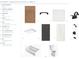 The bathroom offers a custom vanity cabinet, modern light fixtures, a vanity with a quartz countertop and sleek toilet at 12941 Morning Mist Pl, Venice, FL 34293