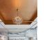 Canopy bed with a chandelier and colorful ceiling at 540 N Tamiami Trl # 1503, Sarasota, FL 34236