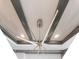 A modern chandelier hangs from a tray ceiling above a luxury kitchen at 540 N Tamiami Trl # 1503, Sarasota, FL 34236