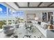 Living room with a beautiful view of the ocean featuring elegant seating and decor at 540 N Tamiami Trl # 1503, Sarasota, FL 34236