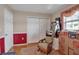 Bedroom features wood flooring, updated wall trim, and a spacious closet at 5808 18Th W St # A & B, Bradenton, FL 34207