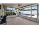 Screened patio area with a view of the beautiful pool area and backyard, perfect for entertaining at 5808 18Th W St # A & B, Bradenton, FL 34207