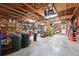 Spacious garage provides ample storage with an exposed rafter system, and a convenient workspace at 7816 15Th Nw Ave, Bradenton, FL 34209
