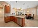 Efficient kitchen area with stainless steel appliances and view to dining area at 866 Placid Lake Dr, Osprey, FL 34229