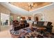 Spacious living room boasts tile floors, and an open concept design at 866 Placid Lake Dr, Osprey, FL 34229