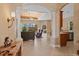 Open living space with natural light, tile flooring, and views to the backyard at 866 Placid Lake Dr, Osprey, FL 34229