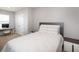 Relaxing bedroom featuring neutral tones, comfortable bed, and desk for a serene and inviting space at 8681 Daydream St, Sarasota, FL 34238