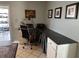 Dedicated office space with functional L-shaped desk space, perfect for working from home at 1805 Springwood Dr, Sarasota, FL 34232