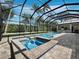 Enclosed pool area features a spa, built-in bar, and lush tropical landscaping at 1909 Field Rd, Sarasota, FL 34231