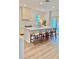 Spacious kitchen island with counter seating and a view to the outdoor patio at 2904 N Ola Ave, Tampa, FL 33602