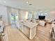 Bright, open-concept with an island, flowing seamlessly into the living area at 2904 N Ola Ave, Tampa, FL 33602