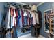 Walk-in closet with ample storage for clothes, shoes, and accessories at 3408 Brookridge Ln, Parrish, FL 34219