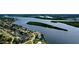 Breathtaking aerial view of waterfront homes and natural waterway in a beautiful neighborhood at 3572 Peace River Dr, Punta Gorda, FL 33983