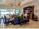 Open living space showcases beautiful water views and comfortable seating, creating an inviting atmosphere at 3572 Peace River Dr, Punta Gorda, FL 33983