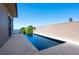 Beautiful pool with an ocean view and patio at 3909 Casey Key Rd, Nokomis, FL 34275