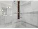 Modern bathroom featuring a glass shower and multiple shower heads at 520 Harbor Cay Dr, Longboat Key, FL 34228
