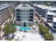 Beautiful beachfront condo complex with a swimming pool, hot tub, and beach access at 6512 Midnight Pass Rd # 504, Sarasota, FL 34242