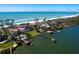 Gorgeous waterfront property with a private dock and stunning ocean views at 1216 N Casey Key Rd, Osprey, FL 34229