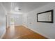 A spacious living room featuring a ceiling with wooden panels at 1507 30Th W St, Bradenton, FL 34205