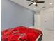Neutral bedroom featuring a ceiling fan, bright recessed lighting and tiled flooring at 177 Tierra Verde Way, Bradenton, FL 34212