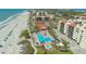Beautiful aerial view of Seaplace community featuring a pool and beach access at 1925 Gulf Of Mexico Dr # G8-206, Longboat Key, FL 34228