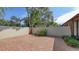 Enclosed patio with beautiful red brick, providing a secluded outdoor retreat at 4423 Park Lake N Ter, Bradenton, FL 34209
