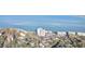 Panoramic aerial view showcasing the building's coastal setting and neighborhood at 4822 Ocean Blvd # 11E, Sarasota, FL 34242