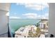 Stunning view from the balcony overlooking the tranquil bay and city skyline at 4822 Ocean Blvd # 11E, Sarasota, FL 34242