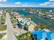 Aerial view of waterfront property showcasing location and neighborhood at 525 68Th St St, Holmes Beach, FL 34217