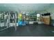 This gym boasts multiple mirrors, weights, machines, and various exercise equipment at 5561 Sentiero Dr, Nokomis, FL 34275