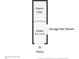 Floor plan illustrating the layout of the home's entry foyer and stairs on the first floor at 5700 Bentgrass Dr # 209, Sarasota, FL 34235