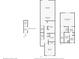 Comprehensive view of all three floor plans, showing the layout of each level in detail at 5700 Bentgrass Dr # 209, Sarasota, FL 34235