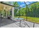 Spacious screened-in patio with ample room for dining and relaxing, perfect for enjoying the outdoors at 6156 41St E St, Bradenton, FL 34203