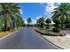 Beautifully landscaped community entrance featuring mature palm trees, manicured shrubs, and vibrant flower beds at 6511 Turners Gap Rd, Bradenton, FL 34203
