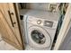 Modern laundry area with Samsung washer and dryer, showcasing functionality and convenience at 750 N Tamiami Trl # 604, Sarasota, FL 34236