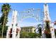The Sarasota Bayfront sign is a beautiful landmark surrounded by trees and flowers at 750 N Tamiami Trl # 604, Sarasota, FL 34236