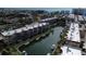 Aerial view showcasing the community's beautiful waterfront location at 1257 S Portofino Dr # 208, Sarasota, FL 34242